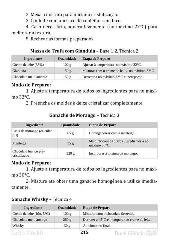 Página 215 do Livro Doce Ciência