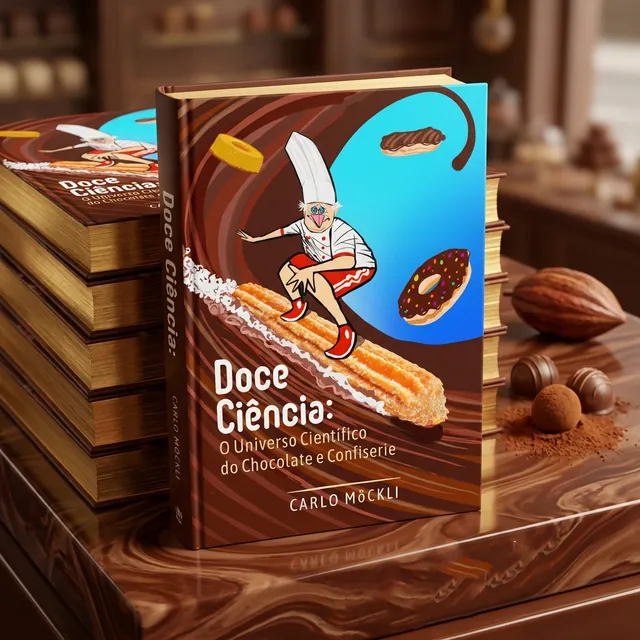 Capa do livro Doce Ciência O Universo Científico do Chocolate e Confiserie